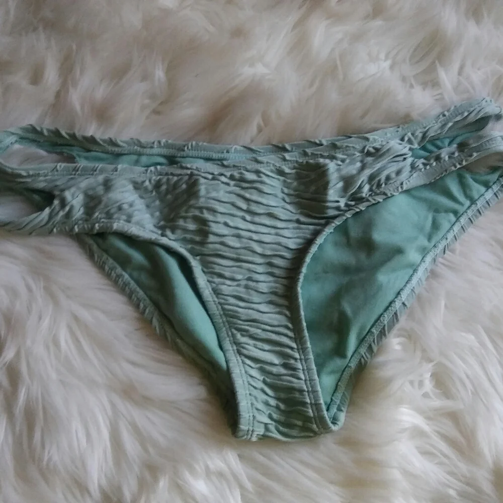 The Bikini Lab Ribbed Cutout Hipster Bikini Bottom